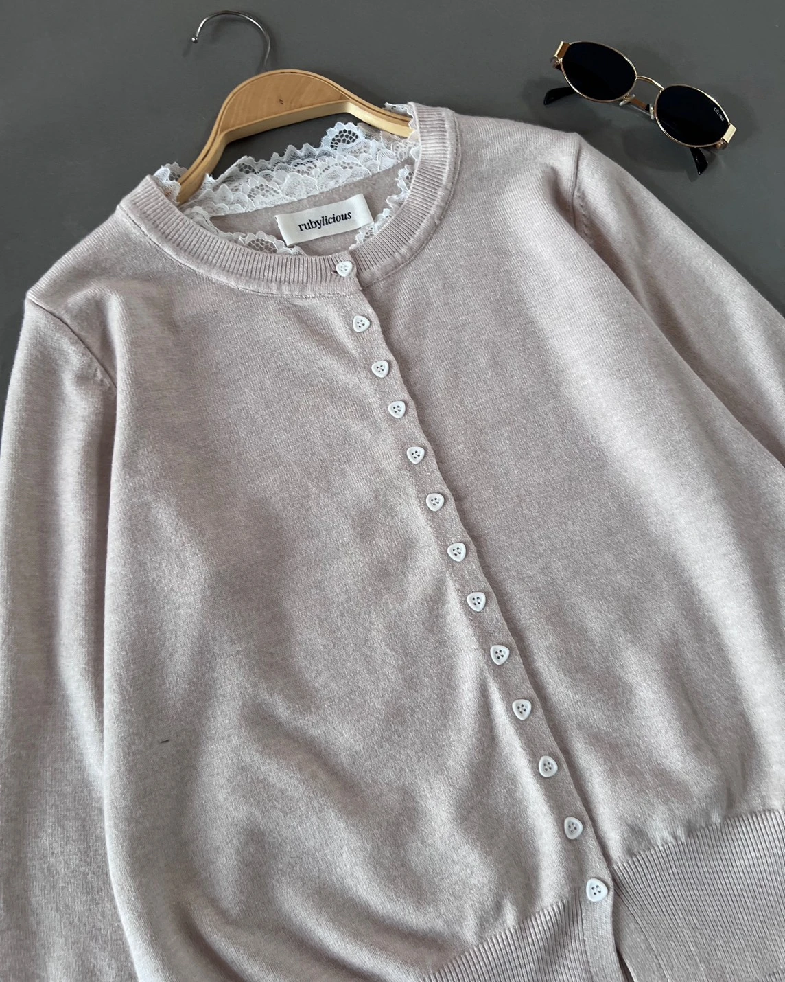 Alternative view of Hideya Cardi Kode 195N Cream