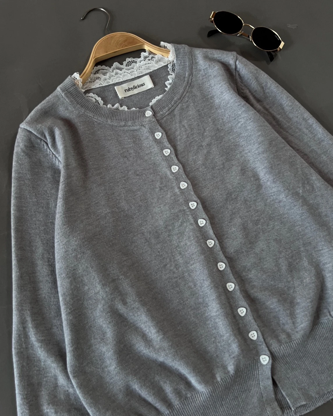 Hideya Cardi Kode 195N Misty Grey