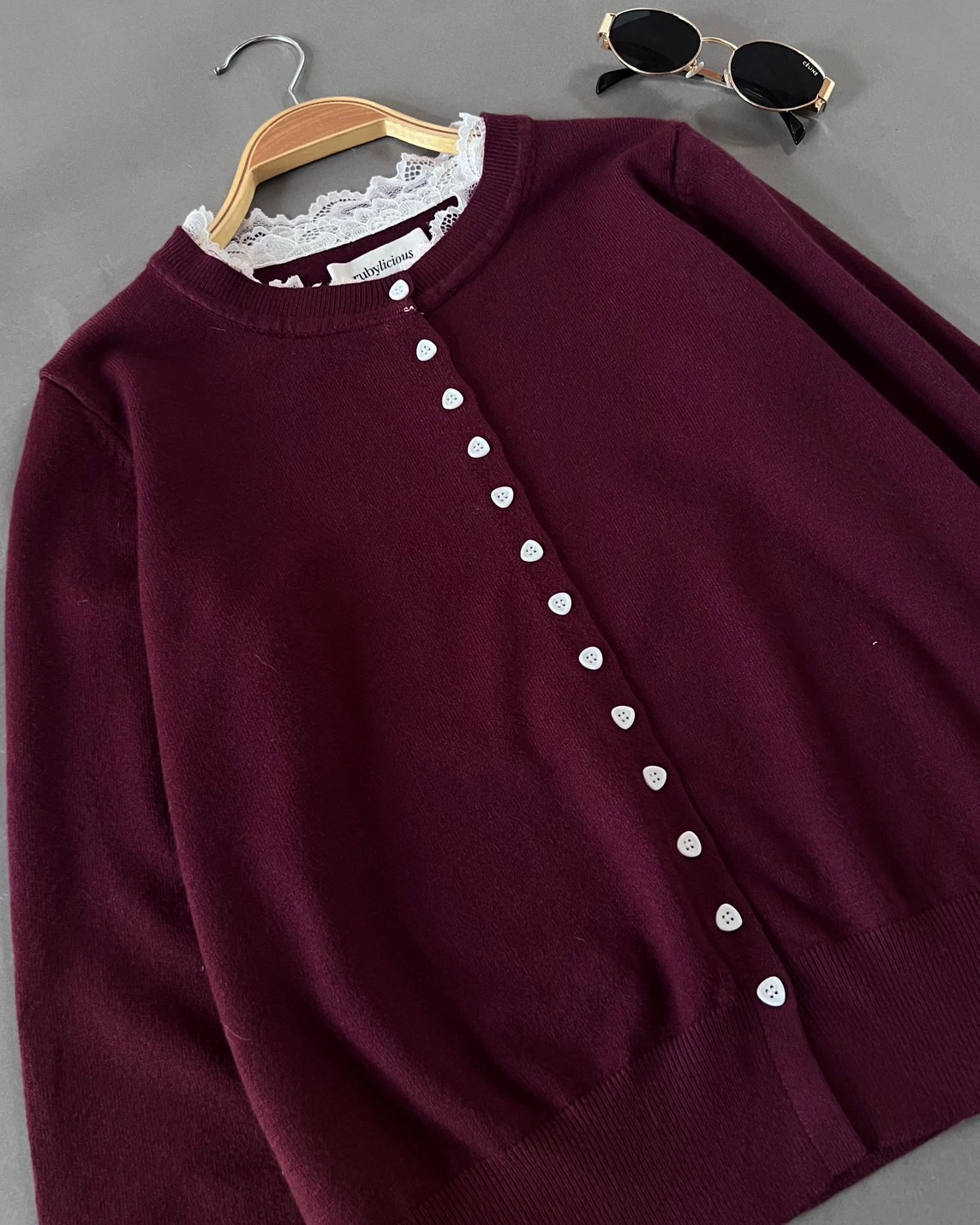 Hideya Cardi Kode 195N Maroon
