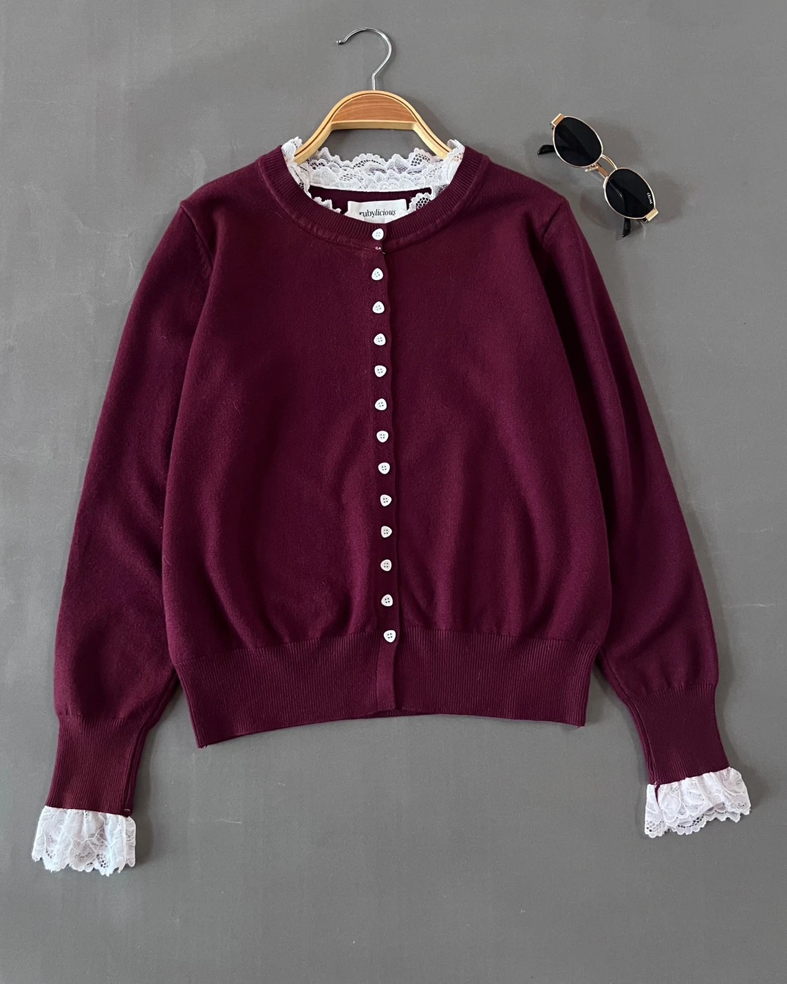 Alternative view of Hideya Cardi Kode 195N Maroon