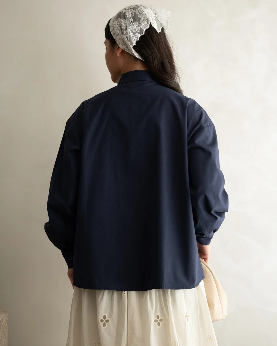 Hayba Shirt Kode 1500 Navy - Image 3