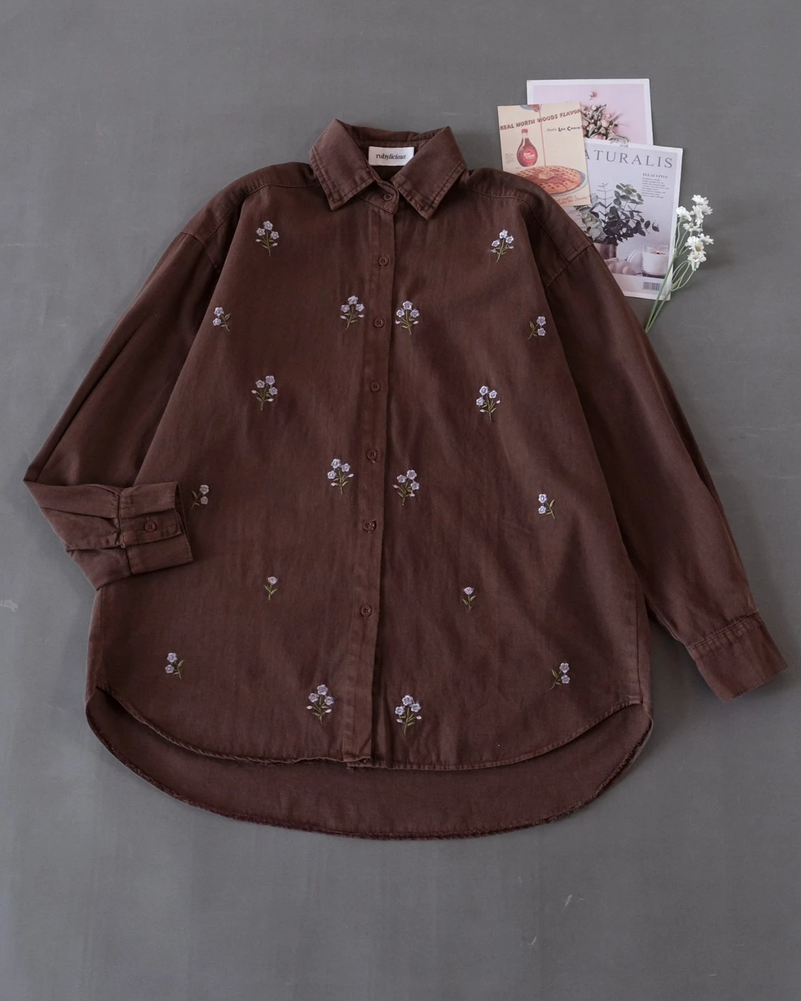 Helza Shirt Kode 4024 Coffee