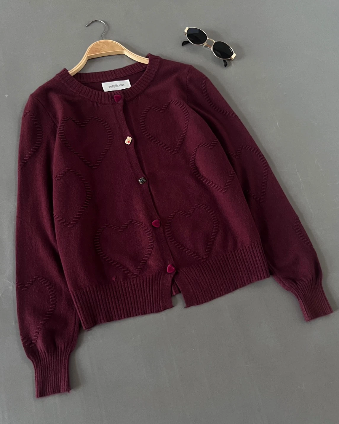 Ileya Cardi Kode 407 O Maroon