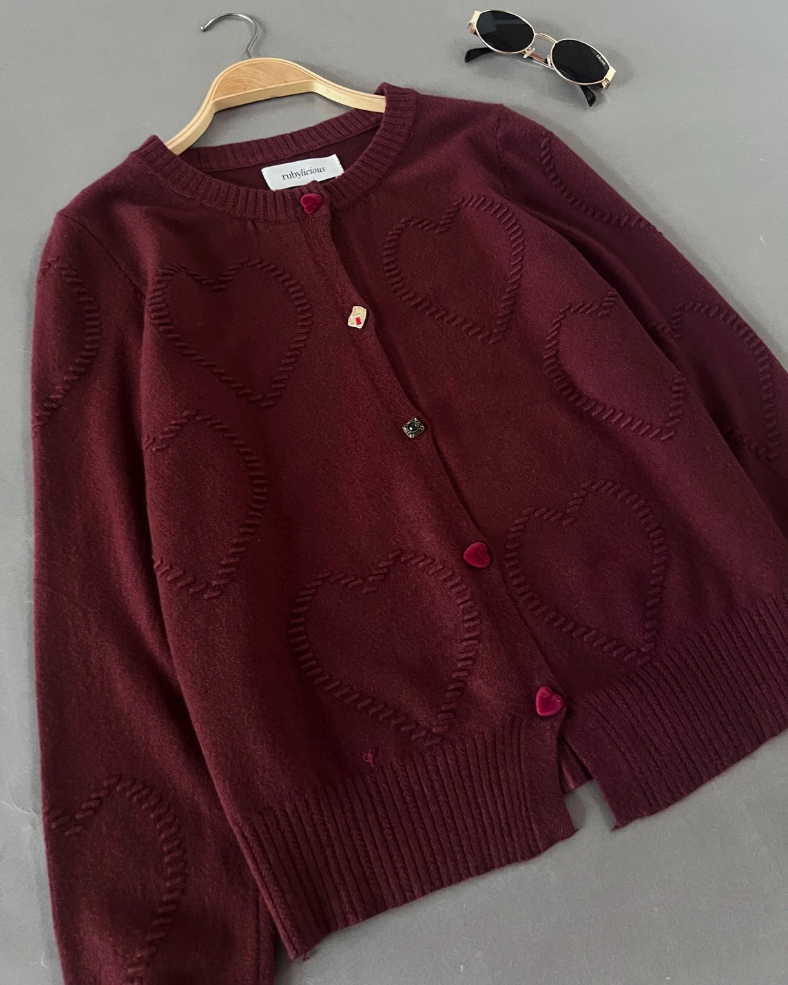 Alternative view of Ileya Cardi Kode 407 O Maroon