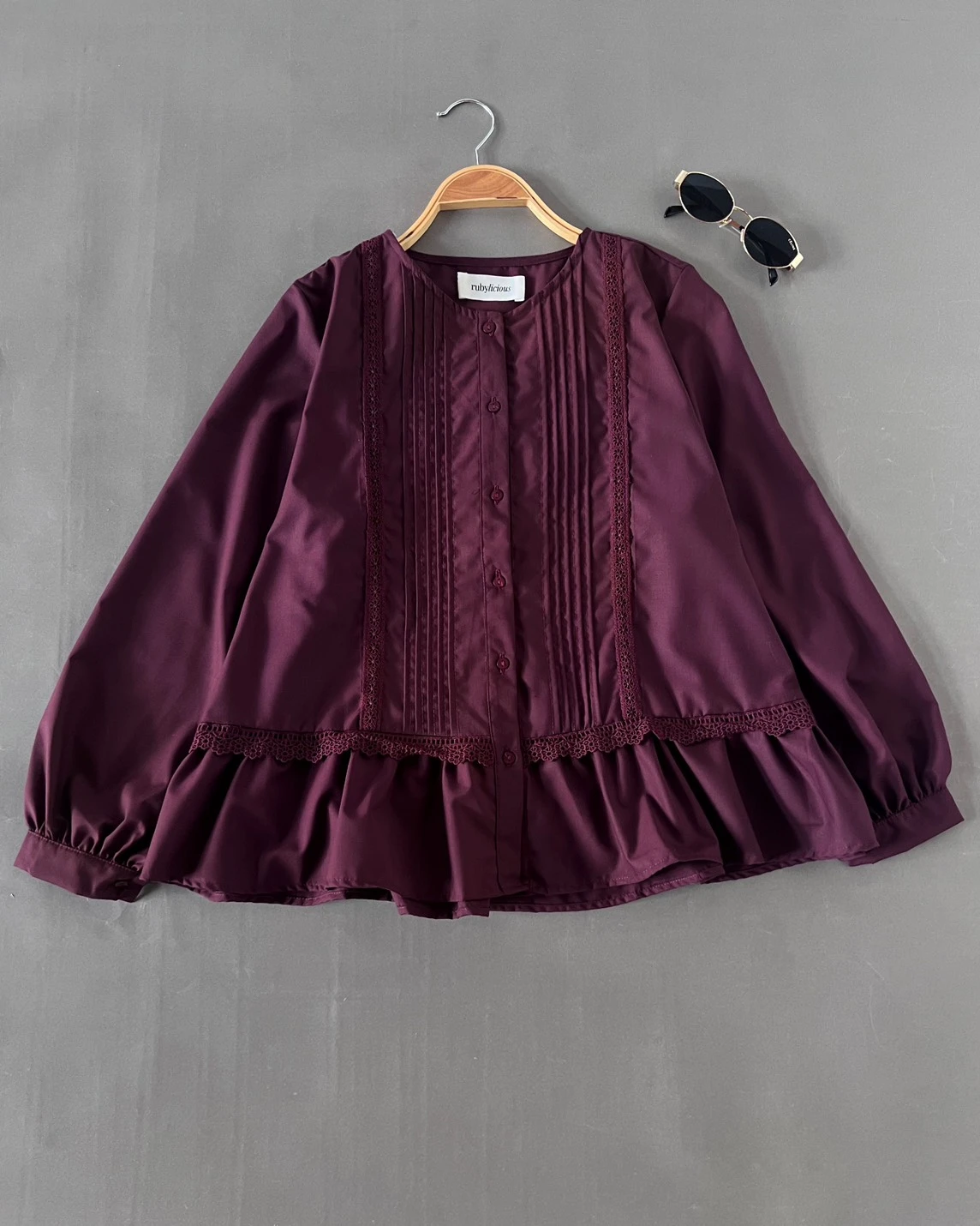 Alternative view of Koalyn Shirt Kode 80158 Burgundy
