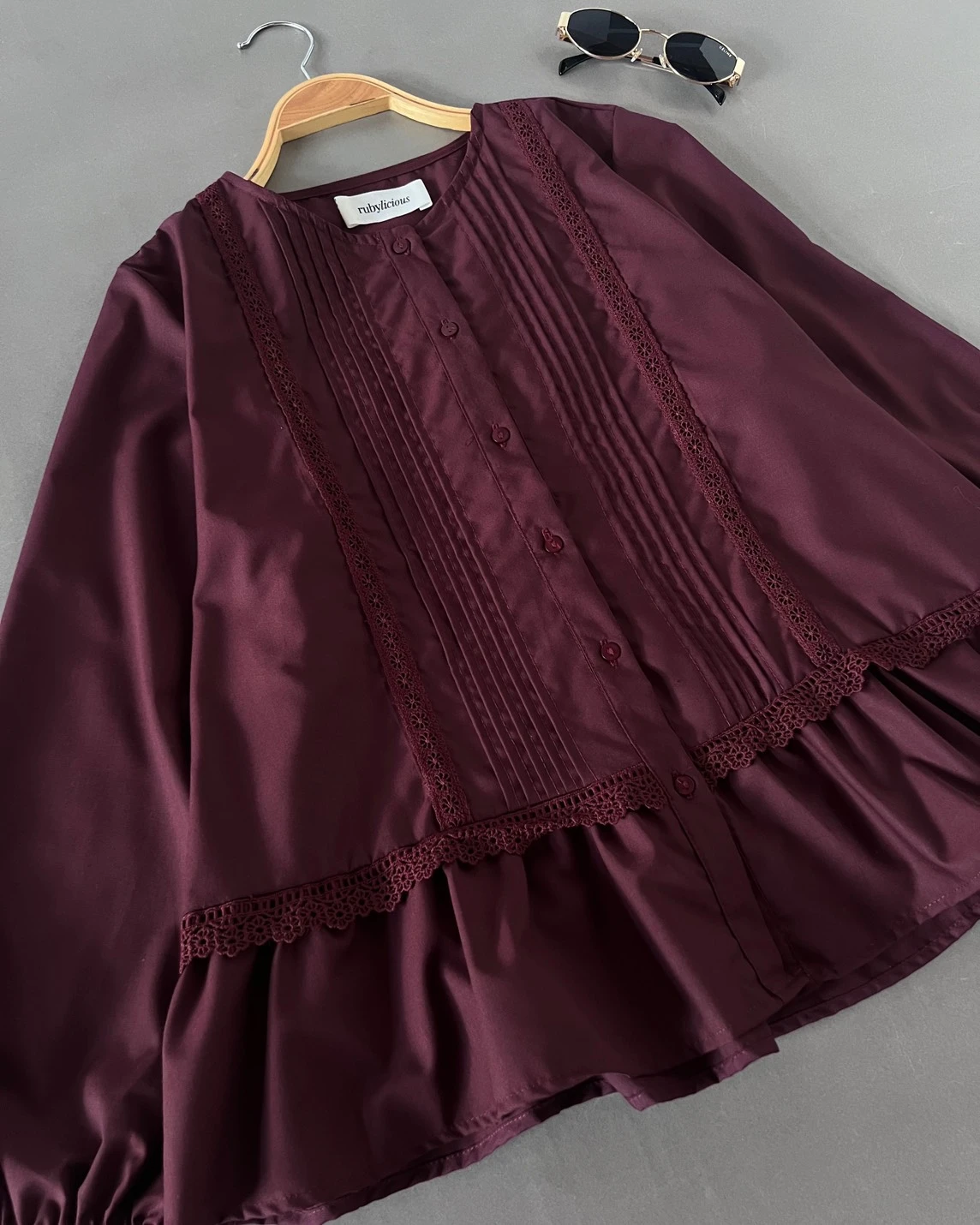 Koalyn Shirt Kode 80158 Burgundy