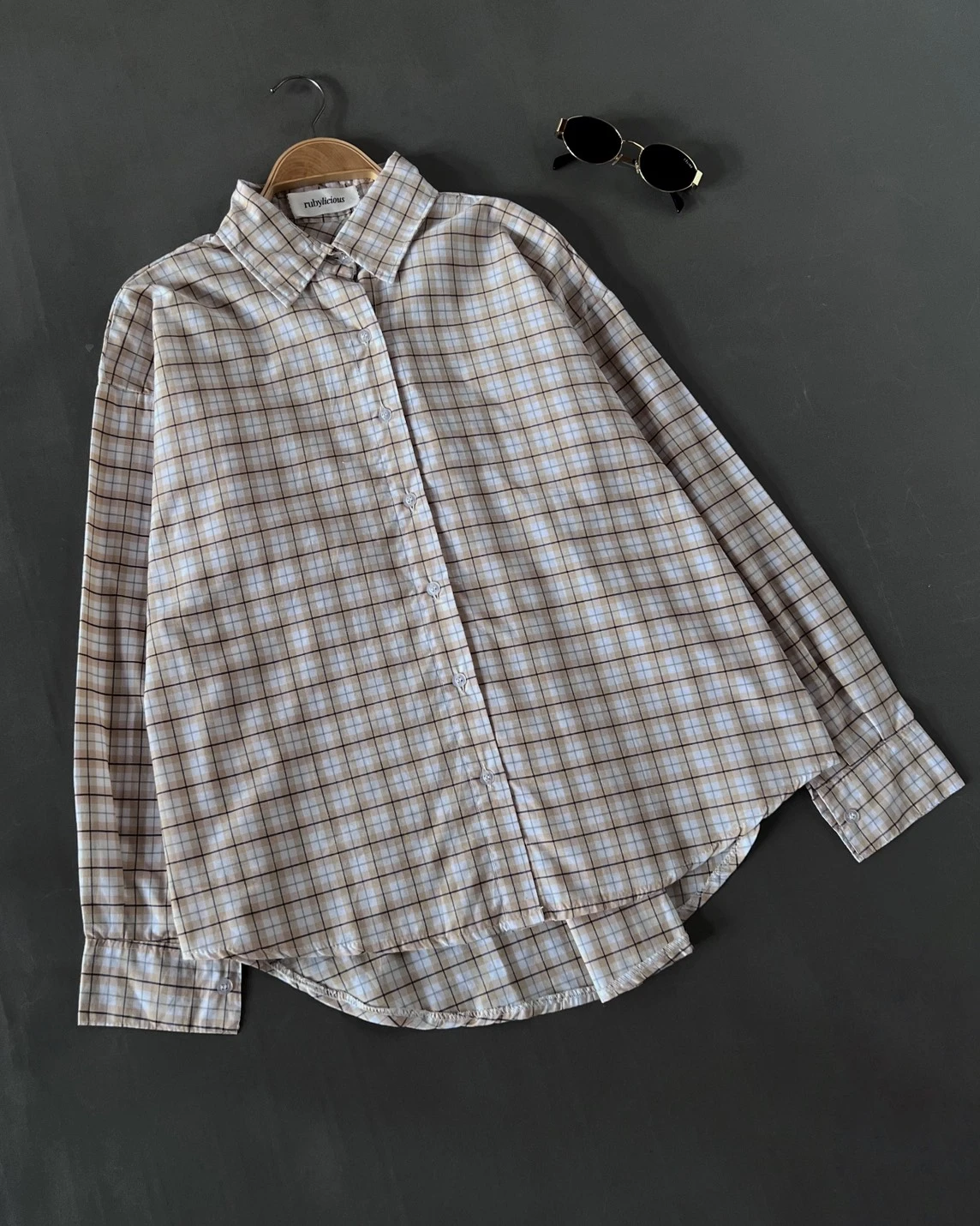 Alternative view of Larsa Plaid Shirt Kode 6878 Yellow