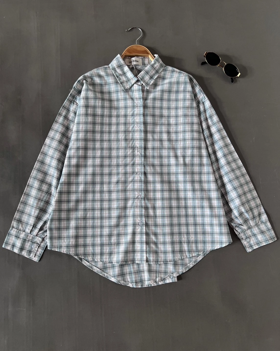 Alternative view of Larsa Plaid Shirt Kode 6878 Mint