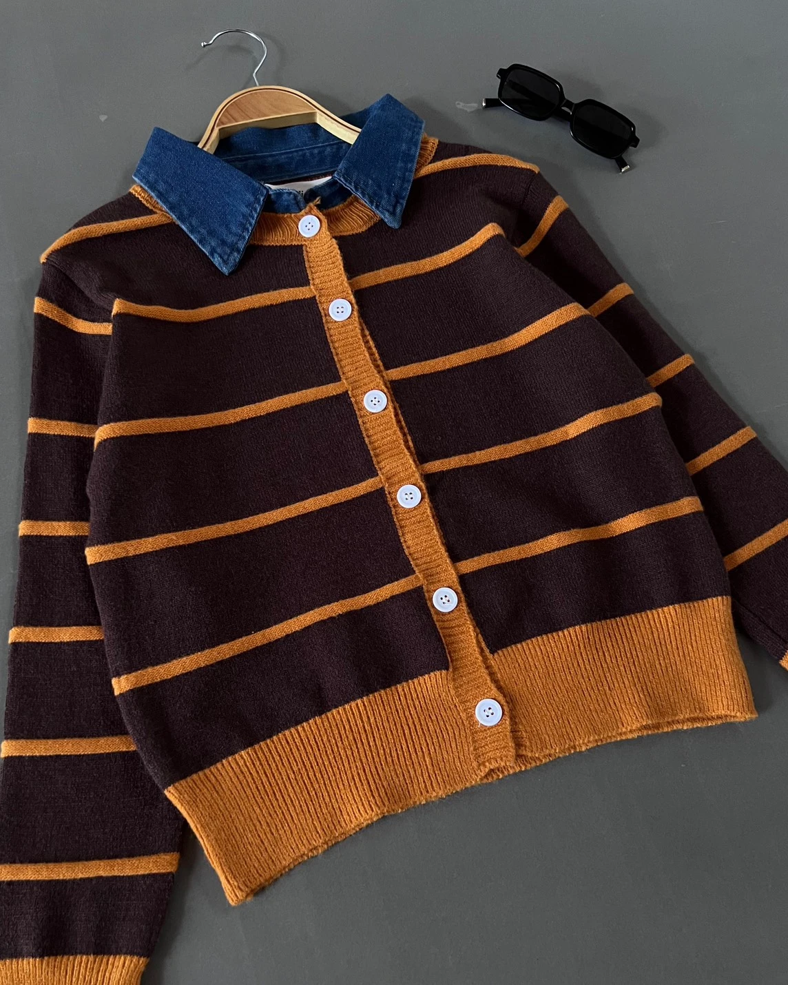 Alternative view of Sayuri Stripe Longsleeve Kode 224 O Coffee