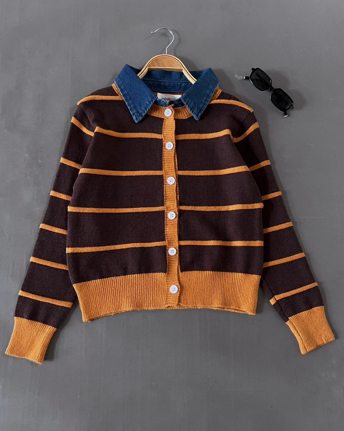 Sayuri Stripe Longsleeve Kode 224 O Coffee