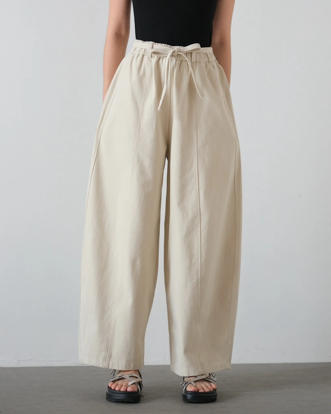 Nara Barrel Pants Kode 121P Cream