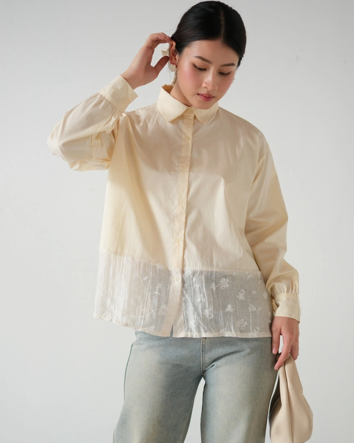 Qivira Shirt Kode 80522 Cream