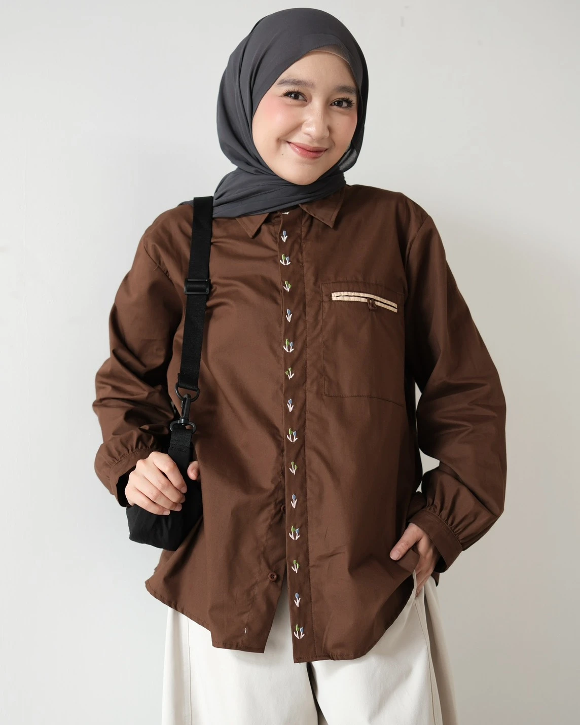 Kyla Shirt Coffee