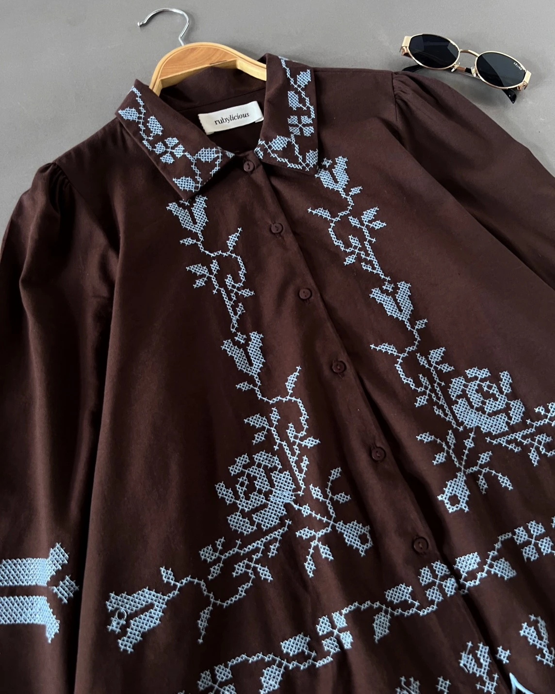 Klein Shirt Kode 20453 Coffee