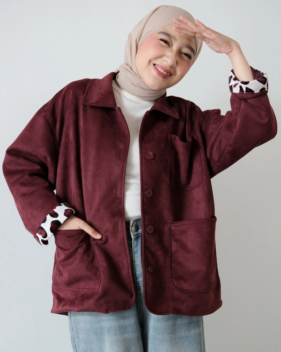 Alternative view of Jilea Jacket Kode 26543 Maroon