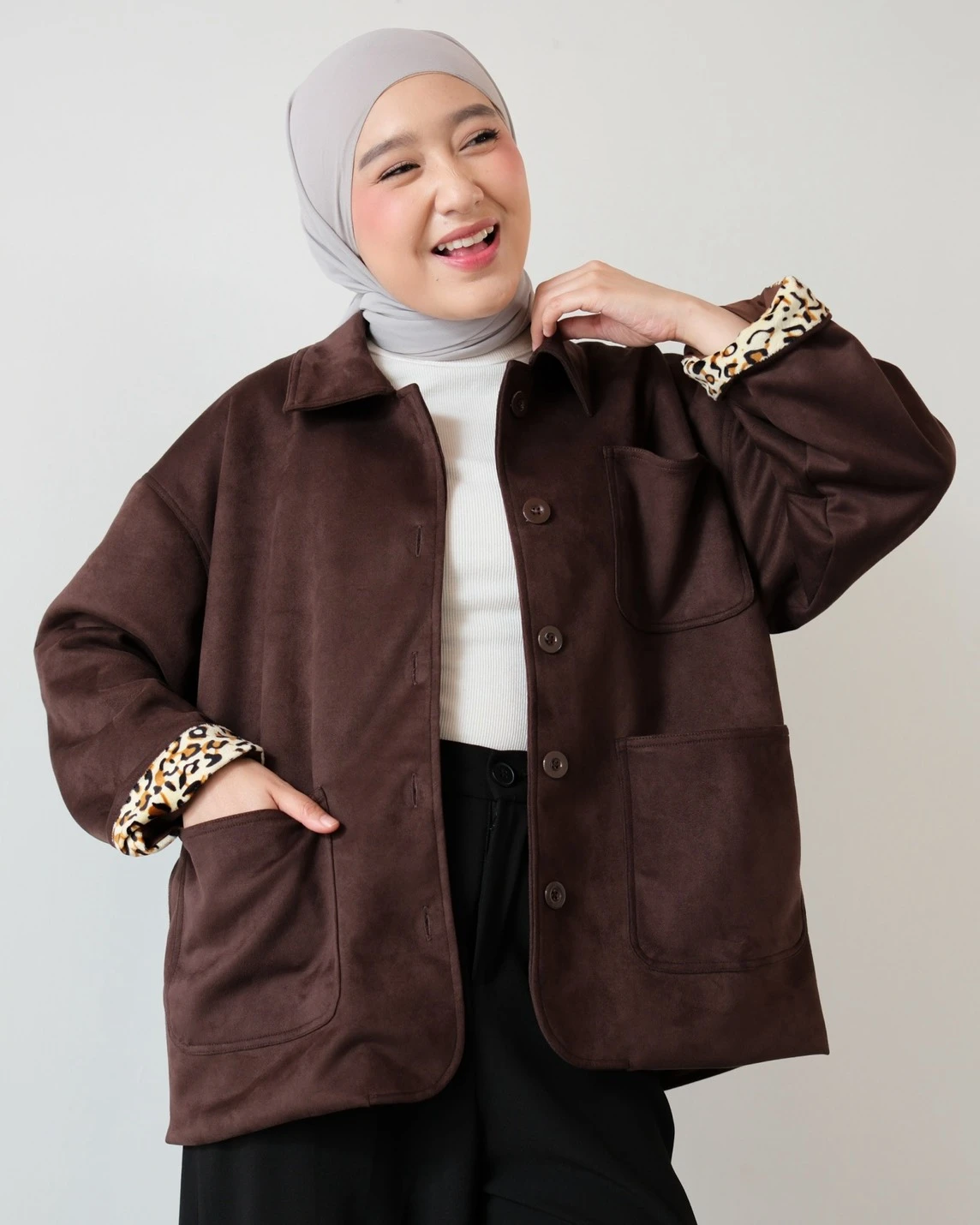Jilea Jacket Kode 26543 Coffee - Image 3