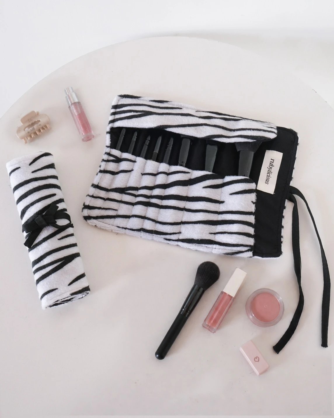 Animal Printed Roll Case Zebra
