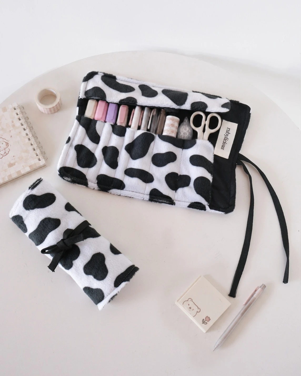 Animal Printed Roll Case Cow