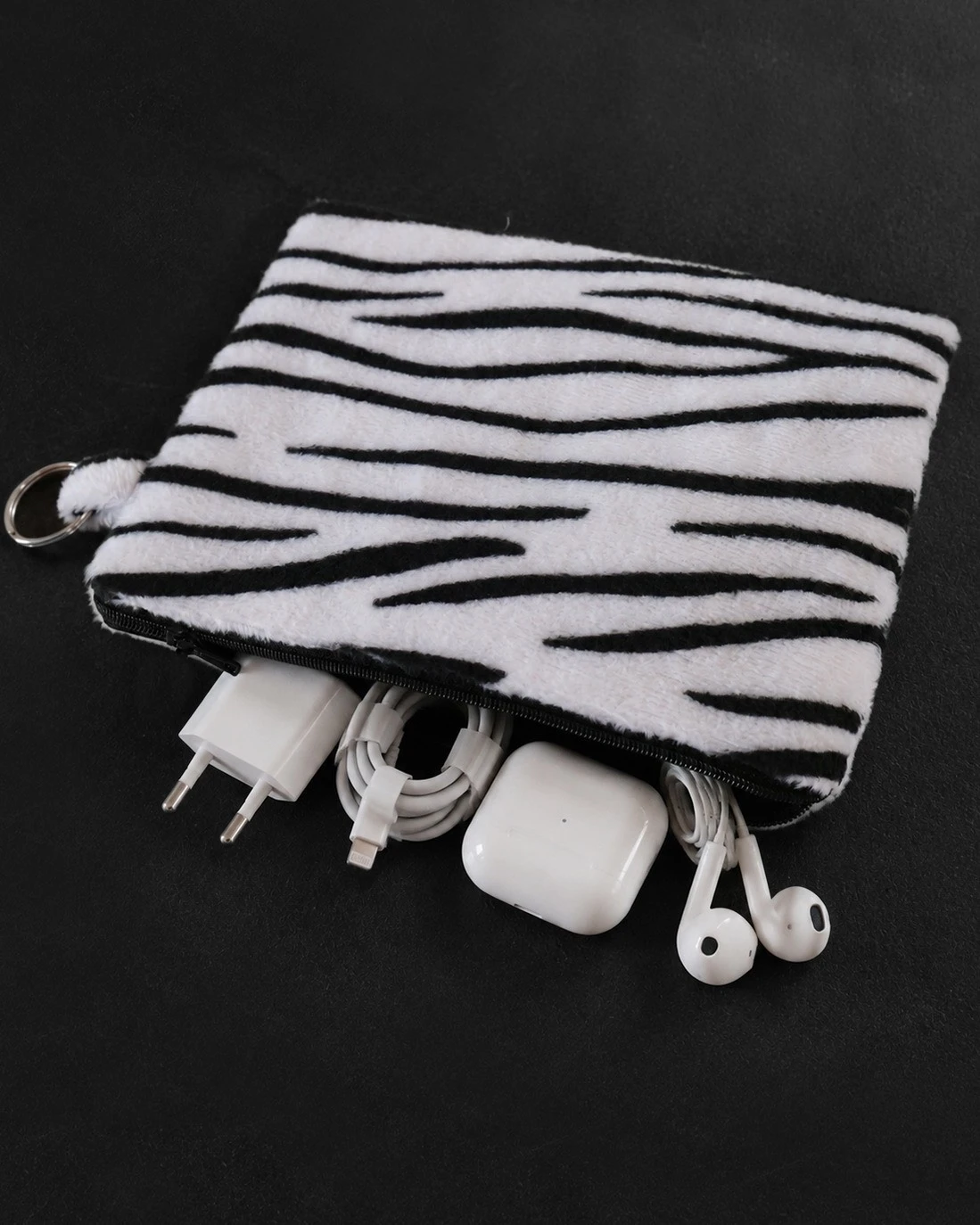 Animal Printed Pouch Zebra