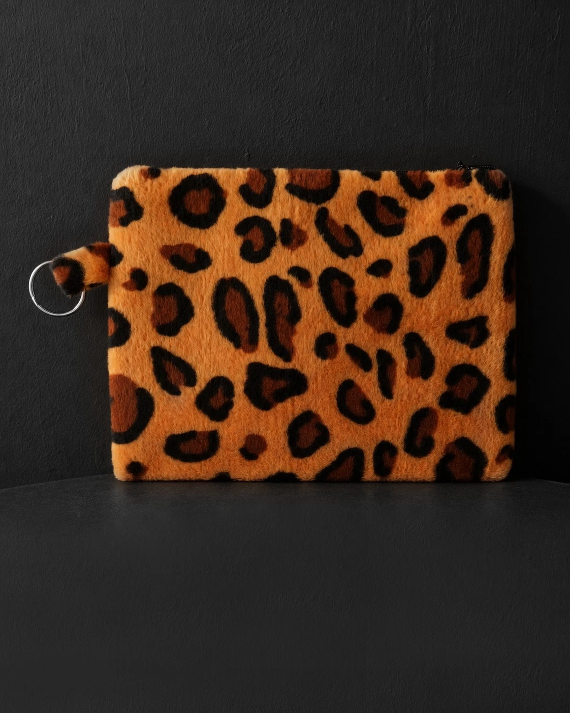 Alternative view of Animal Printed Pouch Leopard Brown