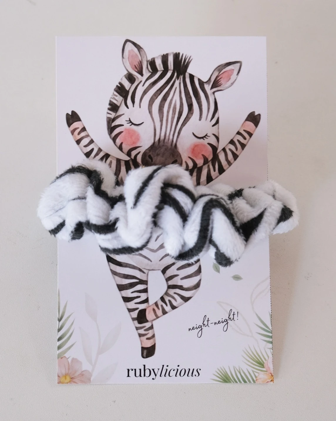Alternative view of Animal Printed Scrunchies Zebra