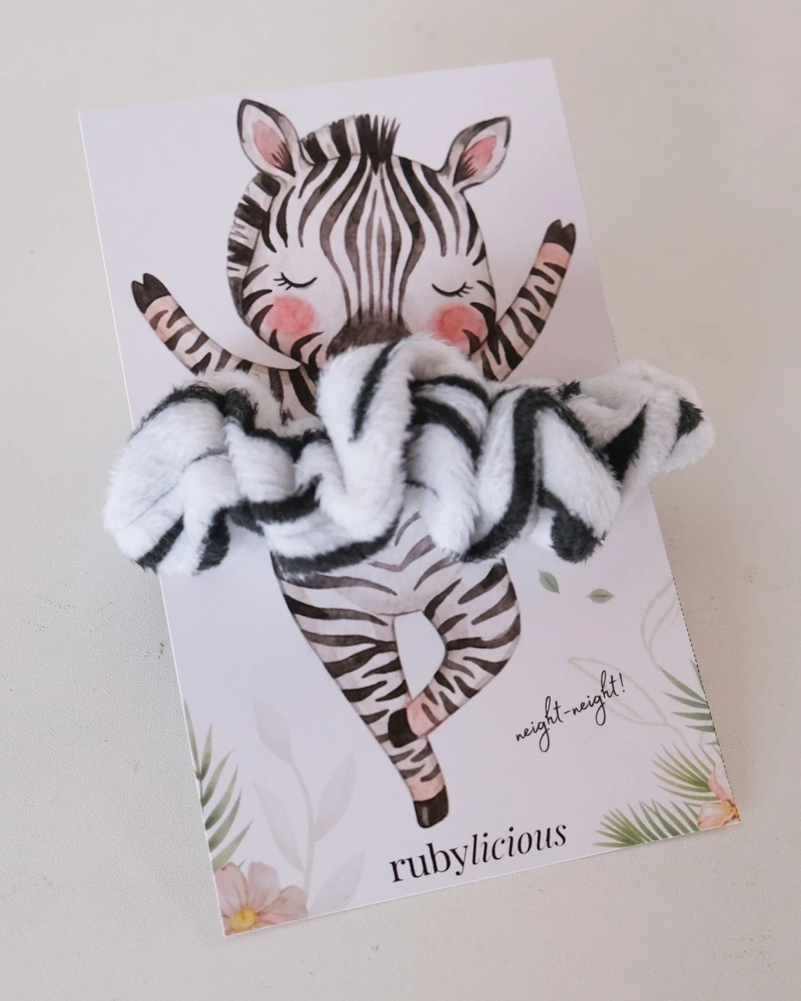 Animal Printed Scrunchies Zebra