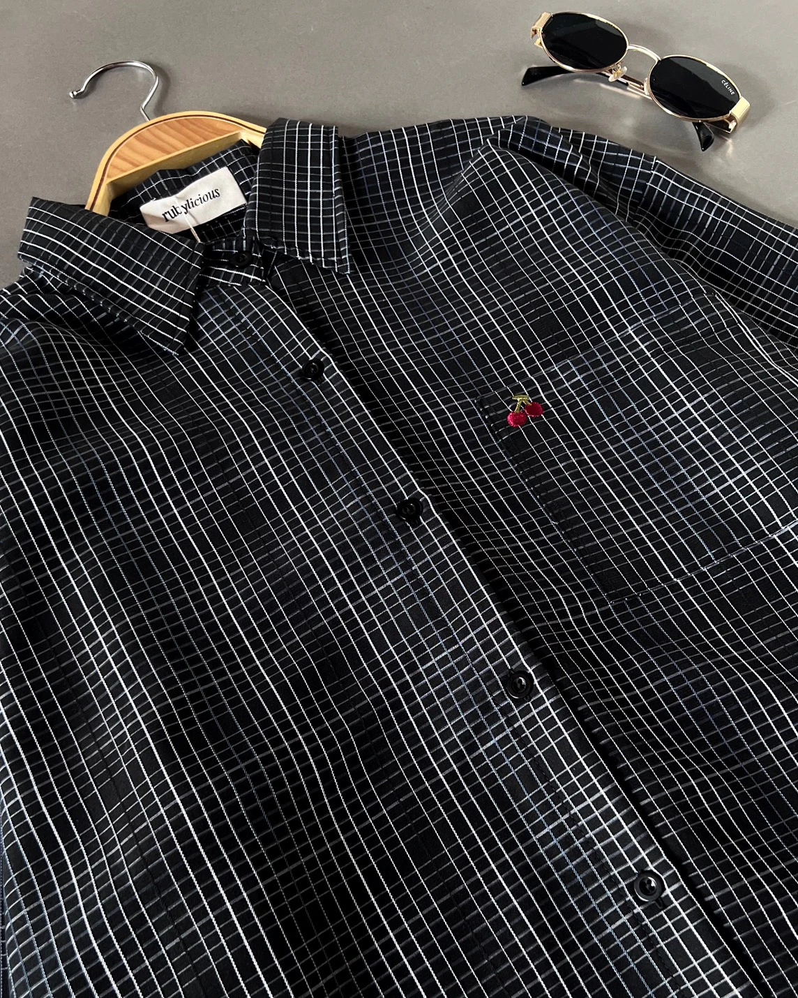 Wilona Plaid Shirt Kode 26411