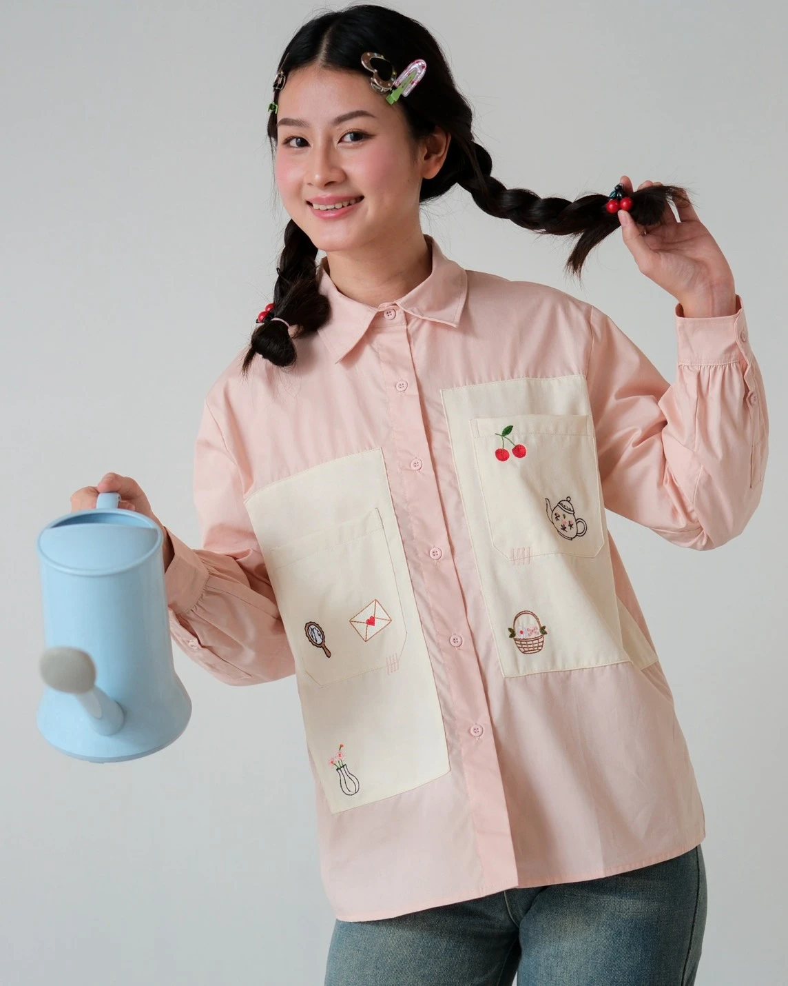 Alternative view of Leith Shirt Dusty Pink