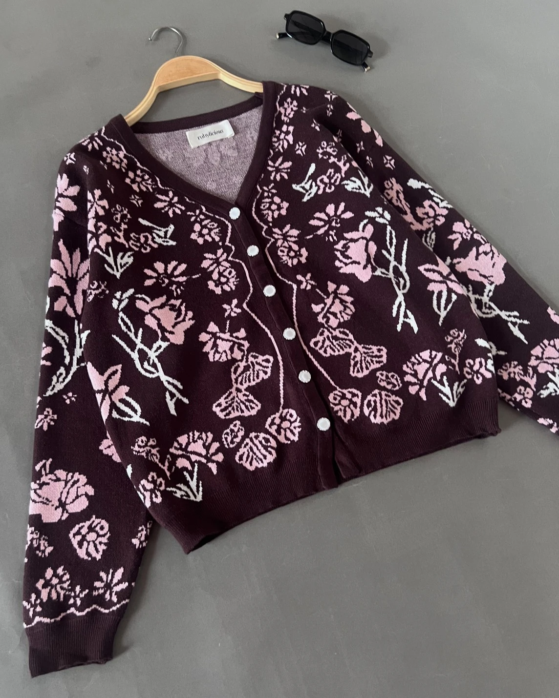 Alternative view of Icesya Cardi Kode 266P Coffee