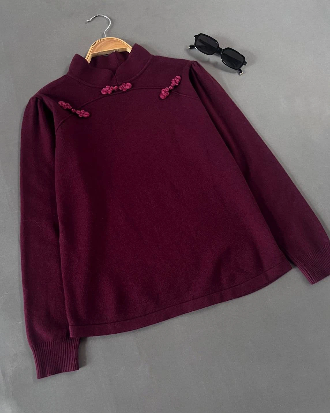 Alternative view of Fonca Longsleeve Kode 461N Maroon