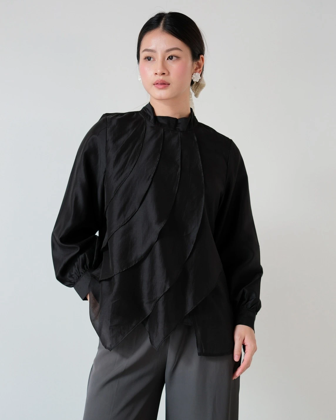Drina Blouse Kode 80159 Black - Image 2