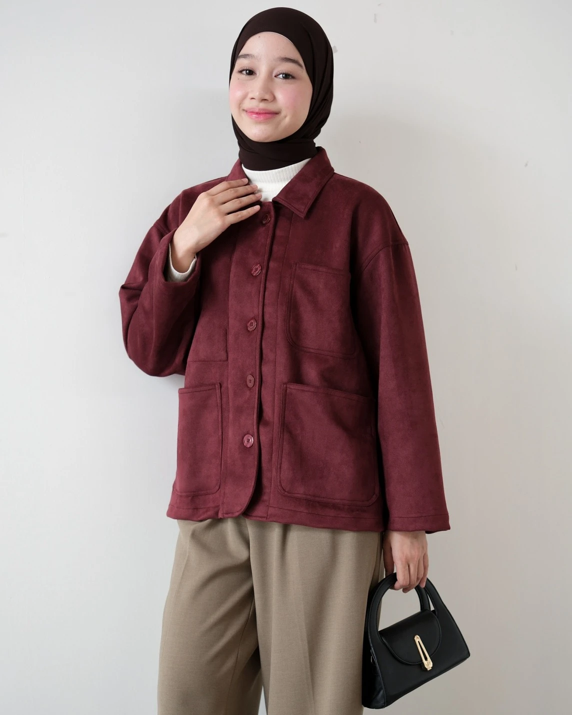 Belixa Jacket Kode 26462 Maroon