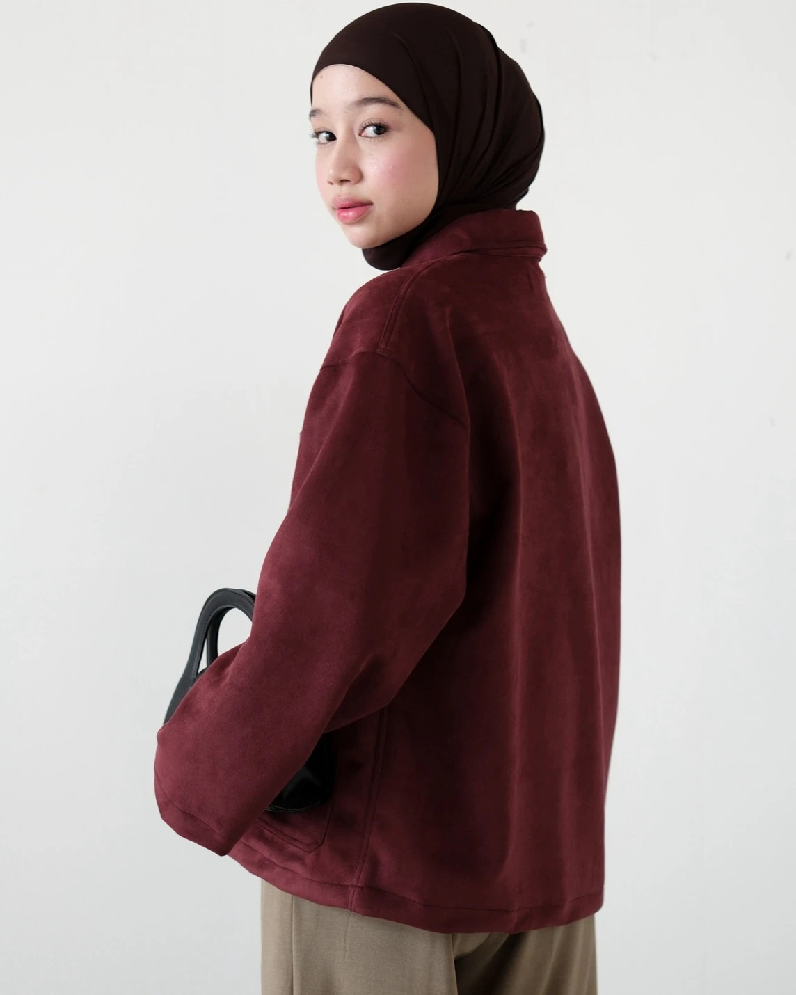 Belixa Jacket Kode 26462 Maroon - Image 3