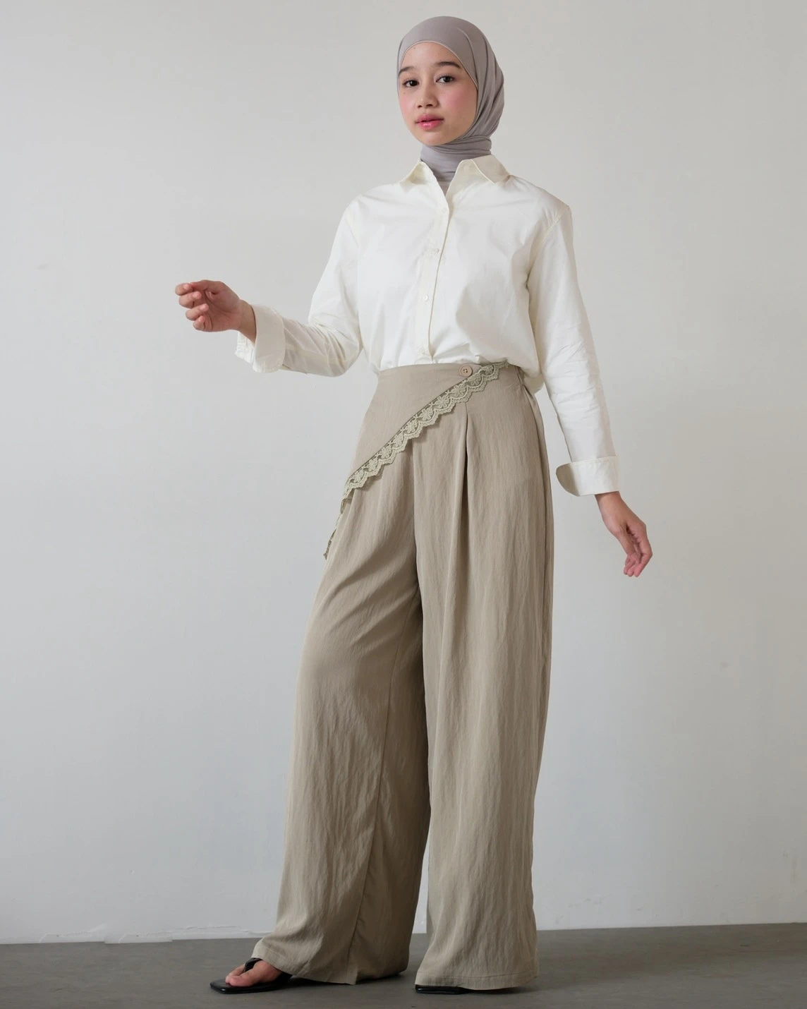 Cetria Cullote Pants Kode 1007 Khaki