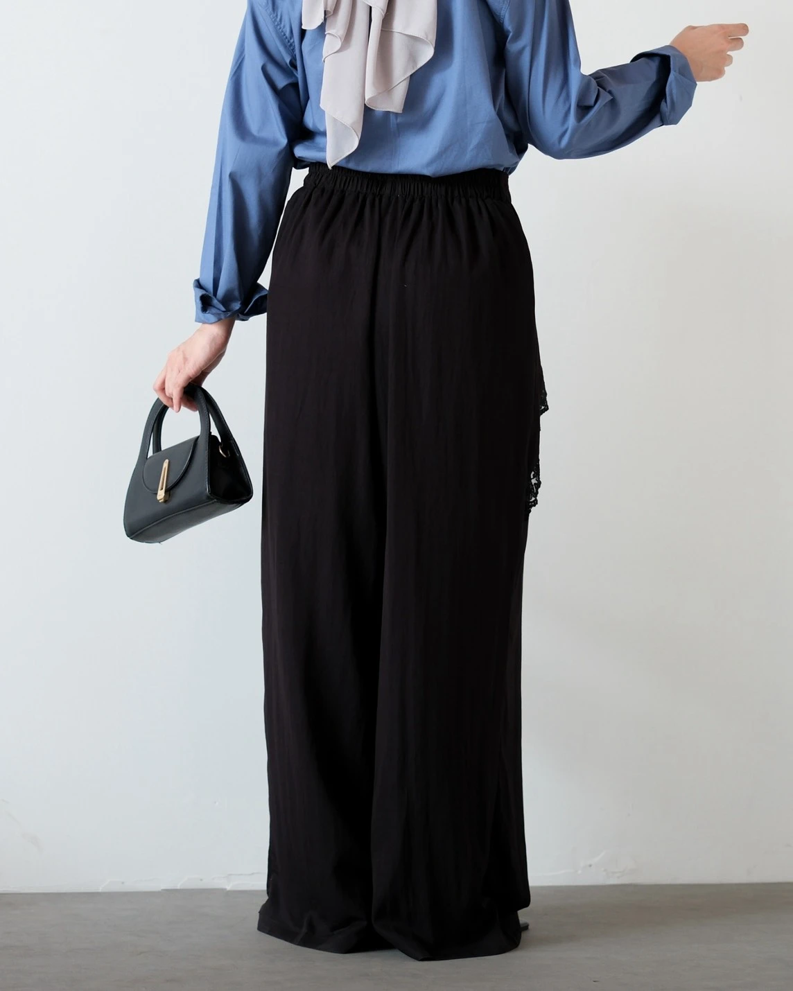 Alternative view of Cetria Cullote Pants Kode 1007 Black