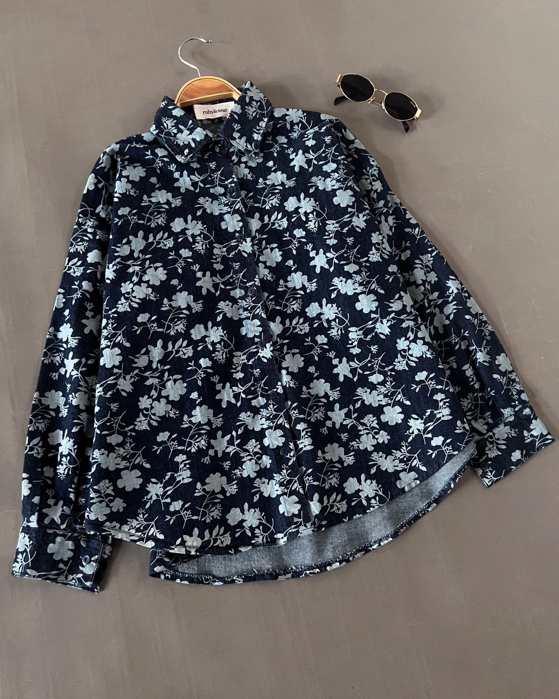 Alternative view of Zianka Denim Shirt Kode 6860 Dark Blue