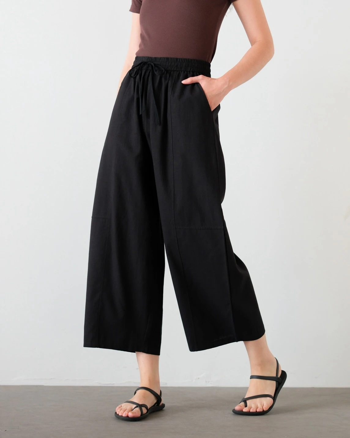 Baylie Barrel Pants Kode 2831 Black