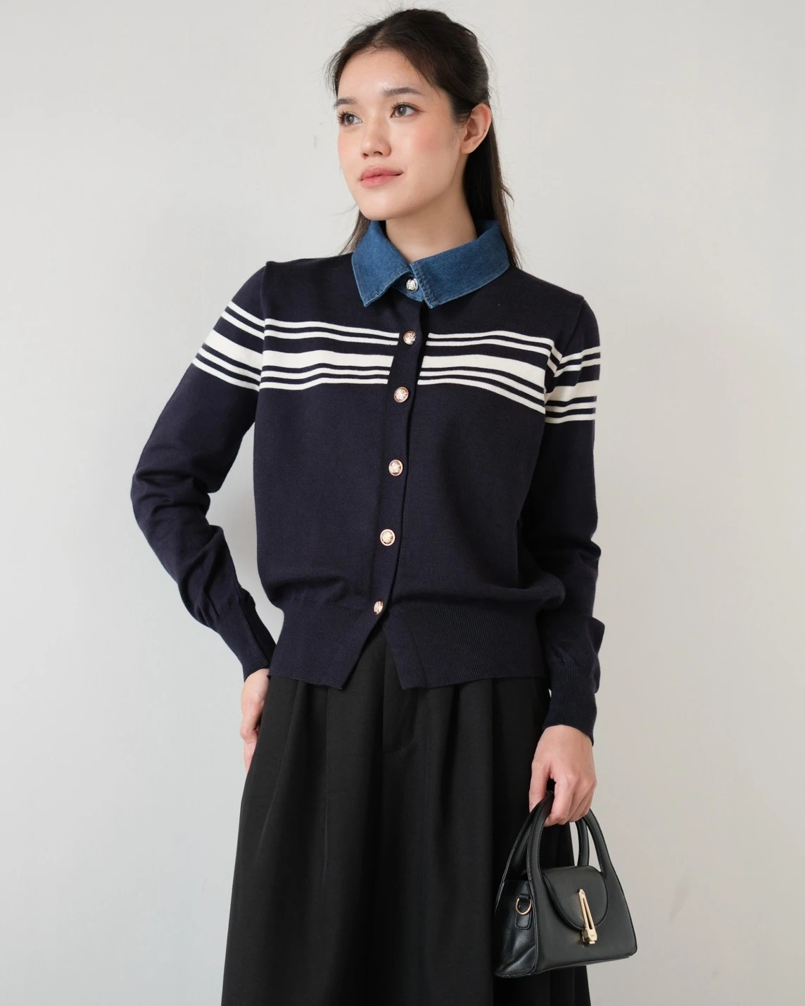 Chedva Longsleeve Kode 1-P Navy