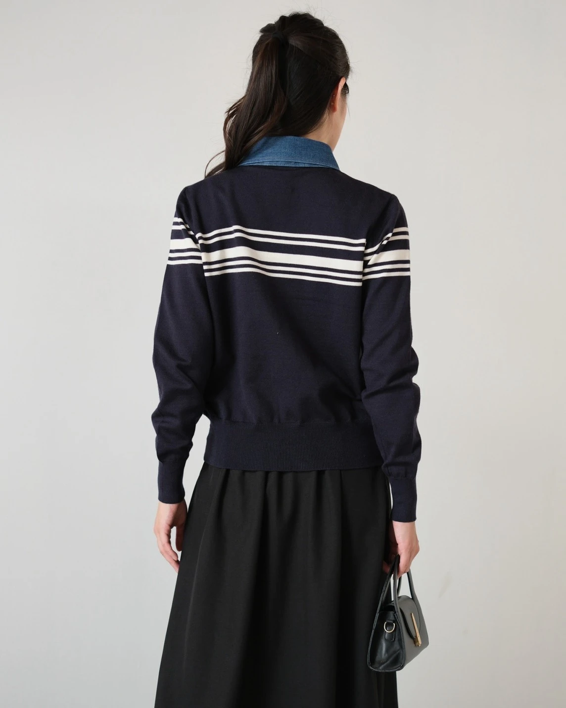 Chedva Longsleeve Kode 1-P Navy - Image 3