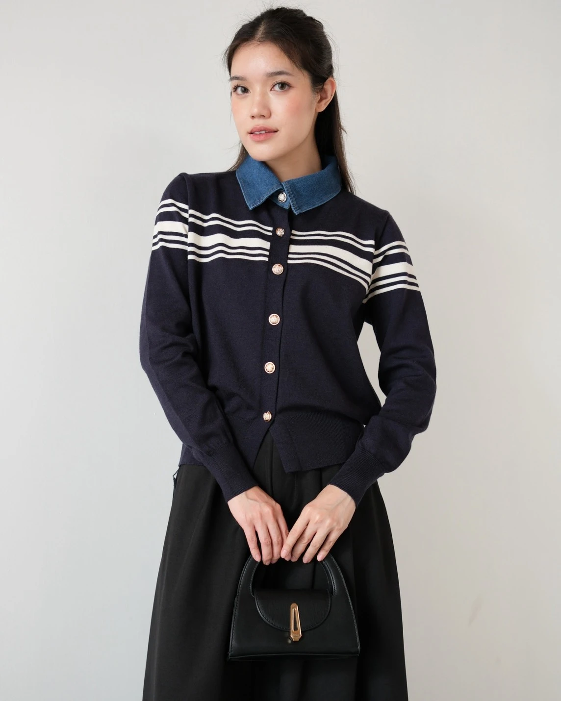 Alternative view of Chedva Longsleeve Kode 1-P Navy