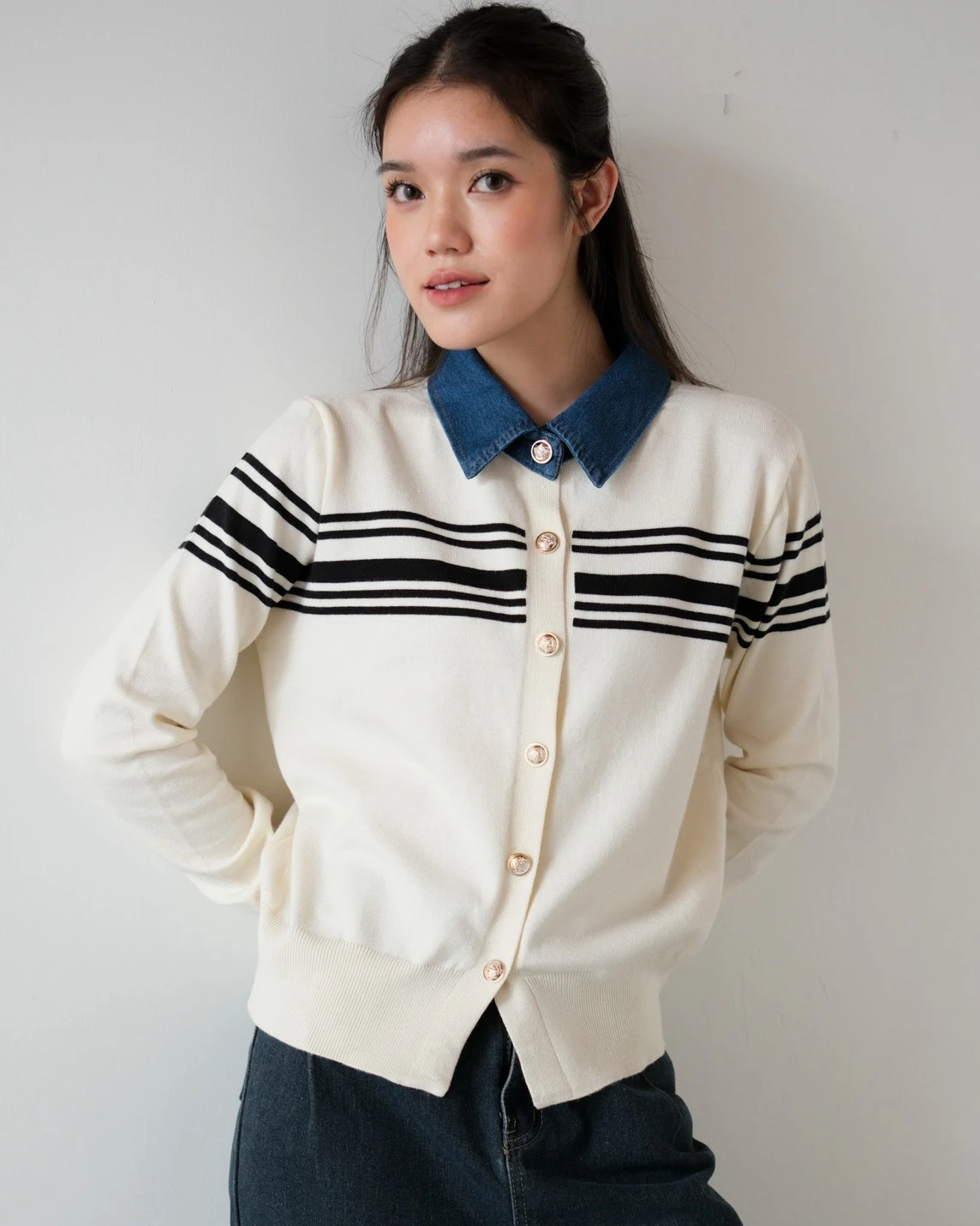 Chedva Longsleeve Kode 1-P Broken White