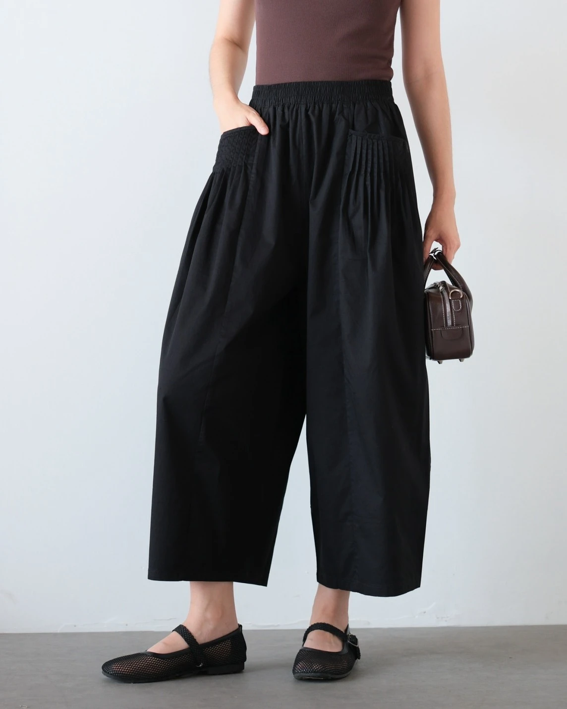 Alternative view of Hinata Barrel Pants Kode 22609 Black