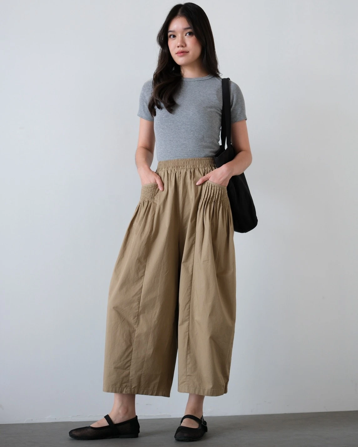 Hinata Barrel Pants Kode 22609 Khaki