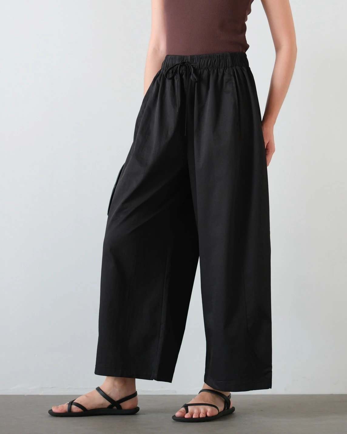 Ixelya Barrel Pants Kode 3316 Black