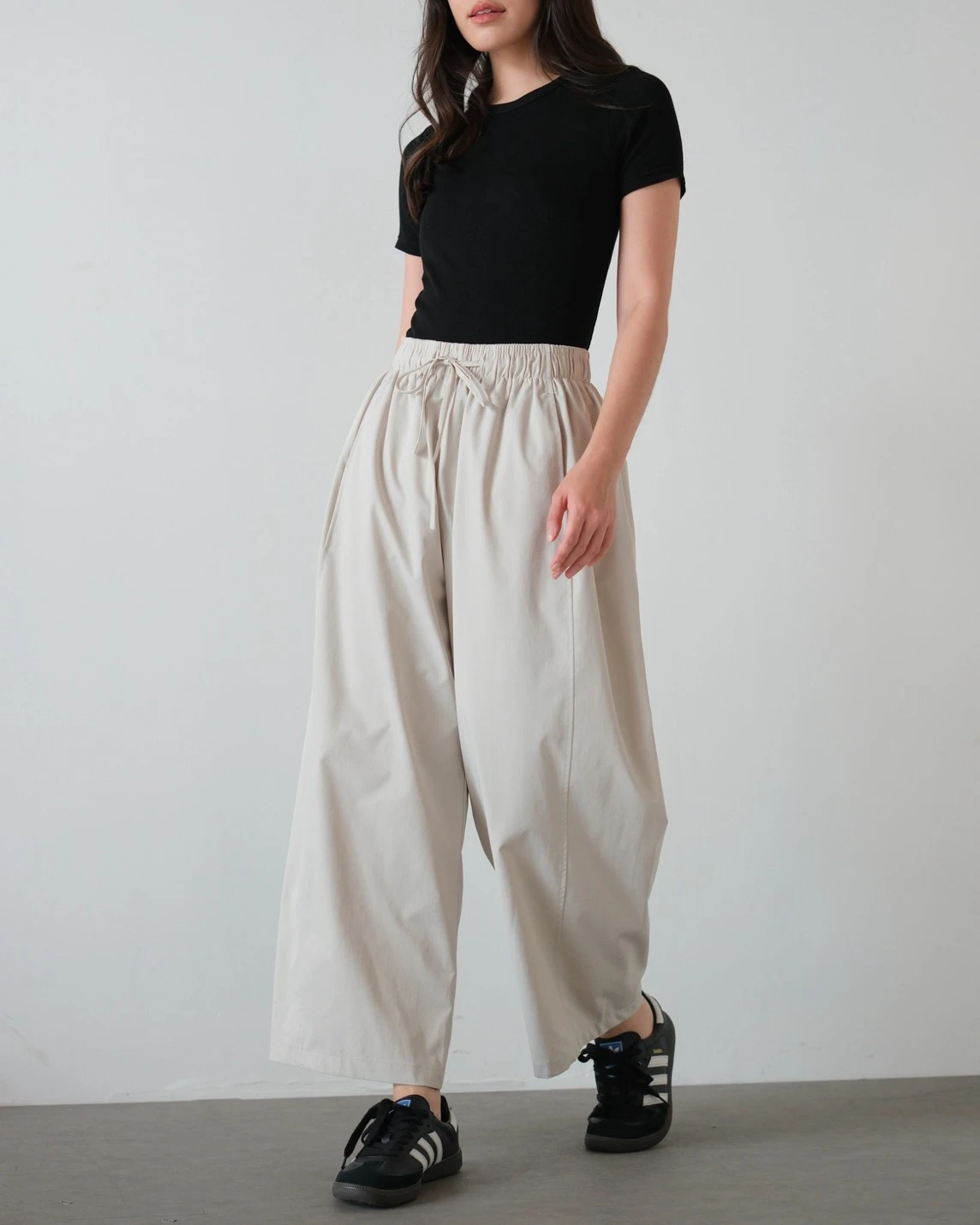 Alternative view of Ixelya Barrel Pants Kode 3316 Beige