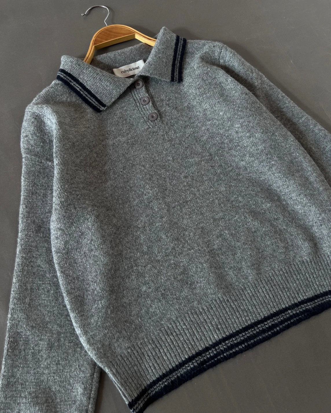 Charu Longsleeve Kode 116P Misty Grey