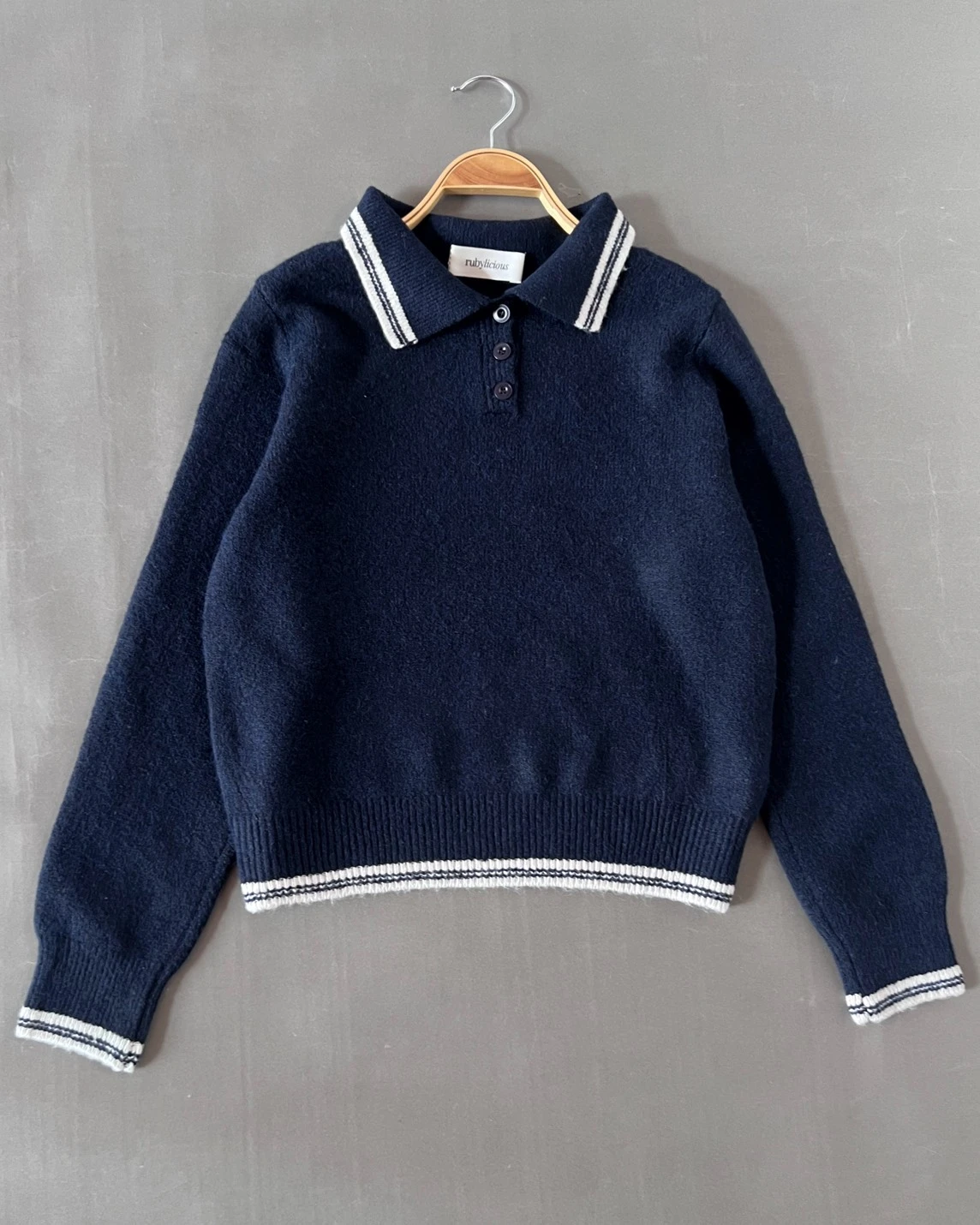 Charu Longsleeve Kode 116P Navy
