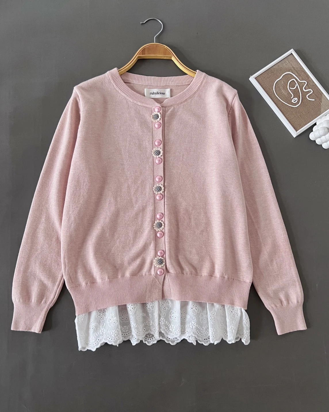 Alternative view of Dhefa Cardi Kode 362P Pink