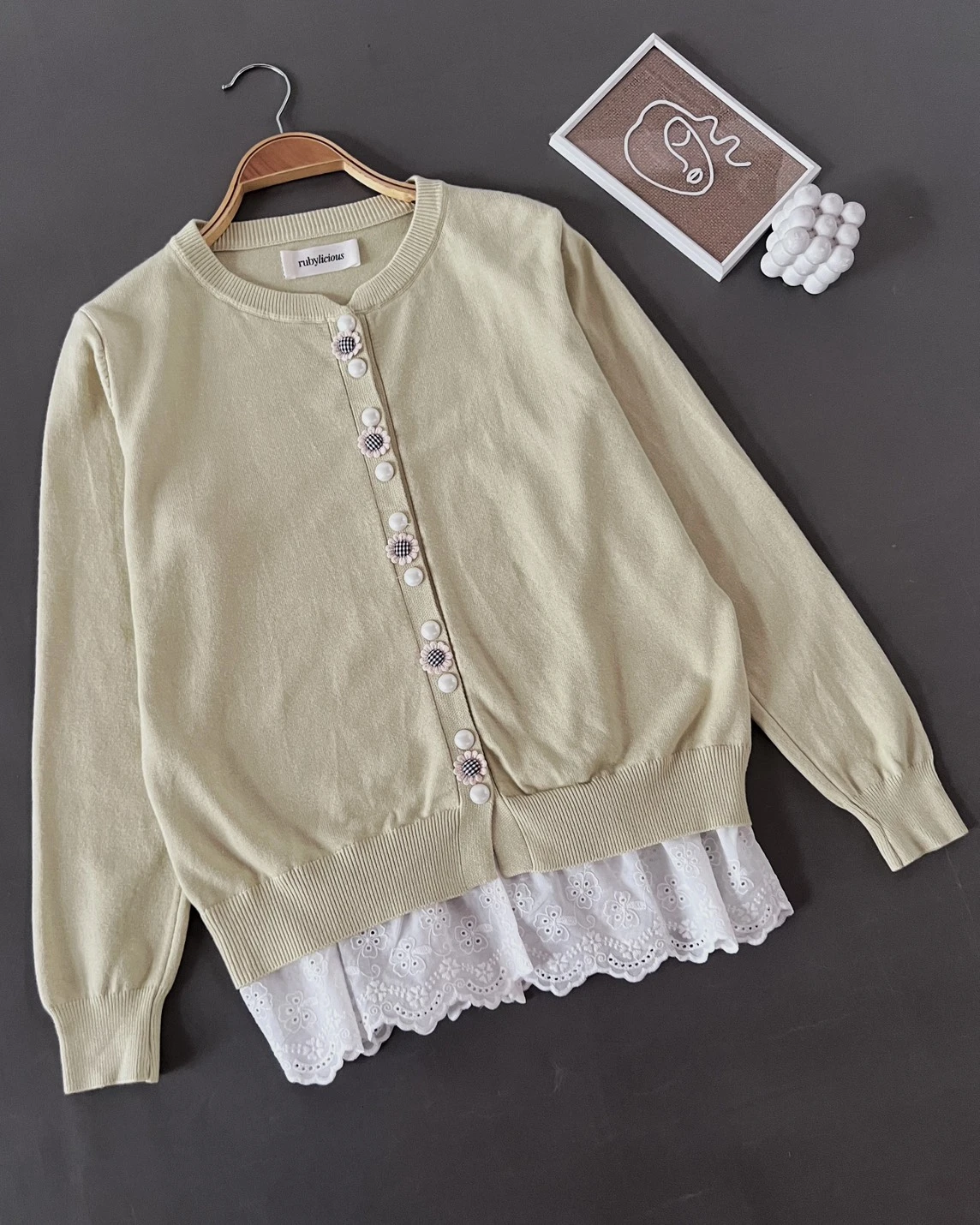 Dhefa Cardi Kode 362P Lime