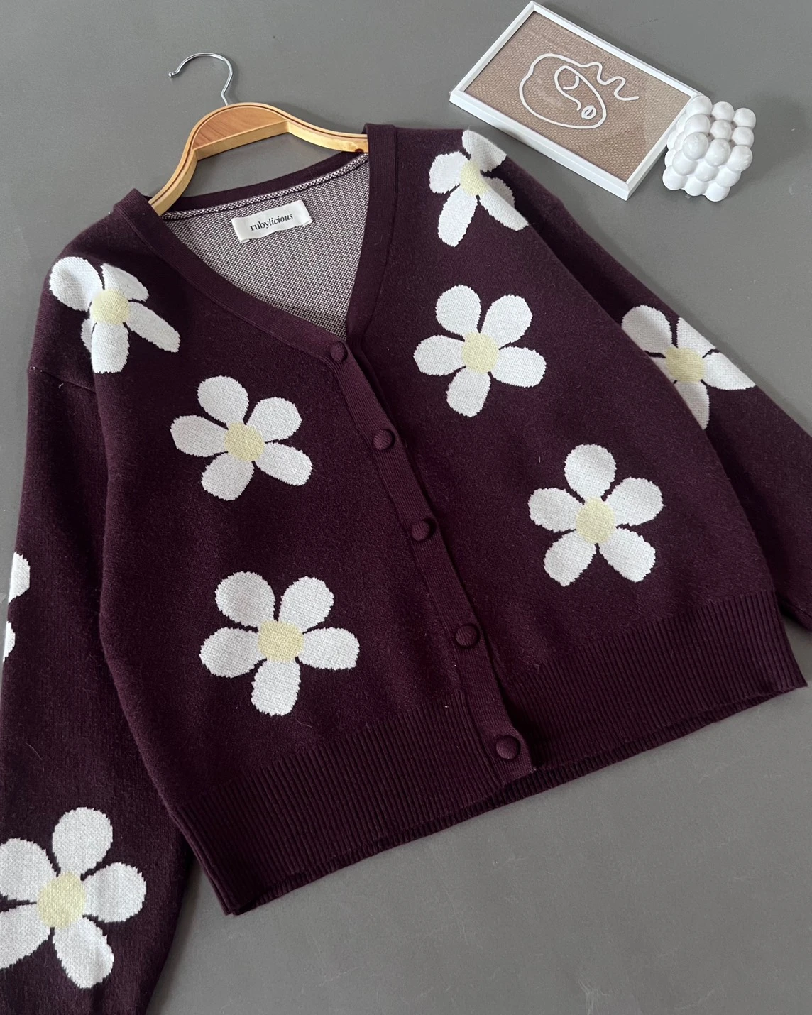 Qelra Cardi Kode 388P Coffee